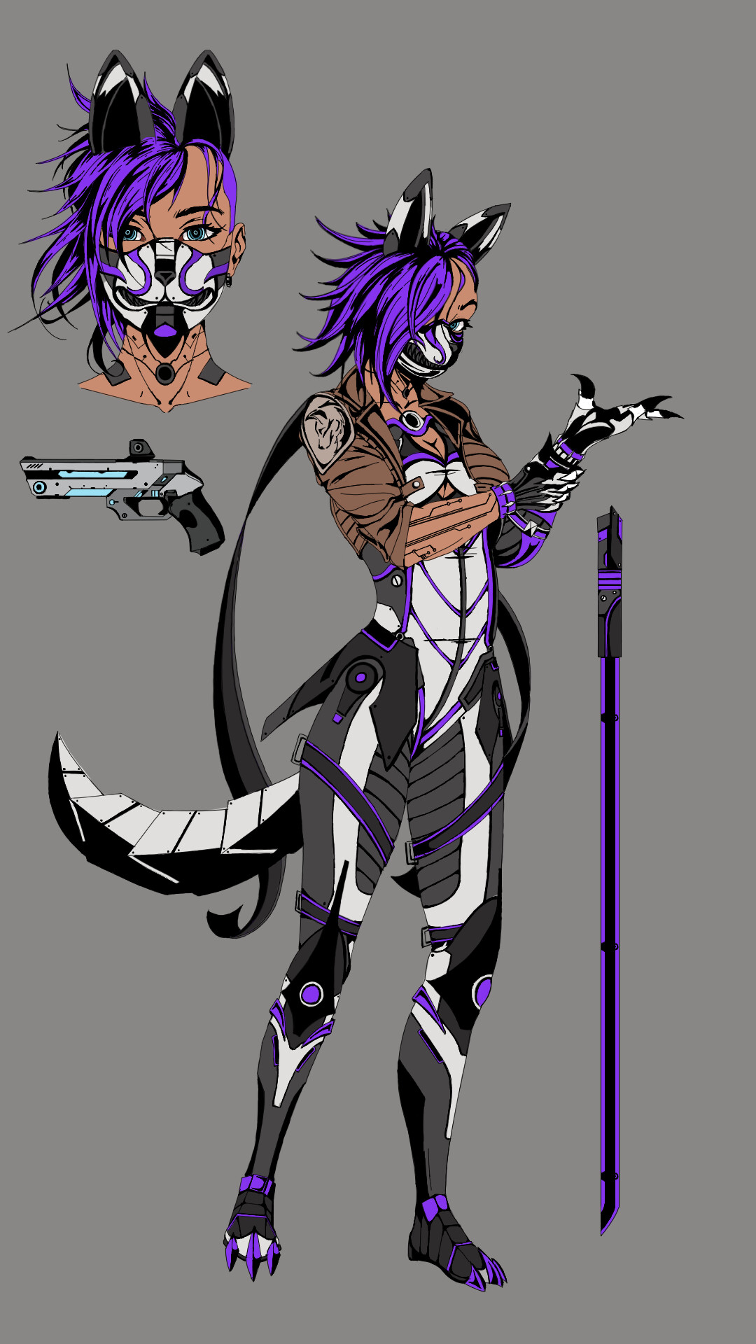 Jack Brown - Cyberpunk Character Design